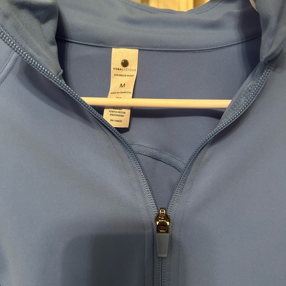 Yogalicious Light Blue Zip-Up Jacket